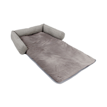 Foldable Overstuffed Two Ways Use Pet Sofa Soft Dog Bed