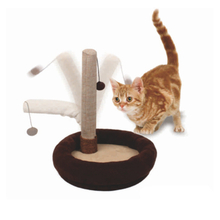 Private Label Pet Products Paper Tube Lounge Cat Scratcher Toy