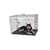 Black Metal Kennel Mesh Pet Dog Cage For Sale Cheap With Plate