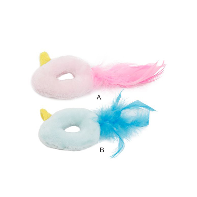 Long Feather Fish Insect Shape Soft Interactive Cat Toy