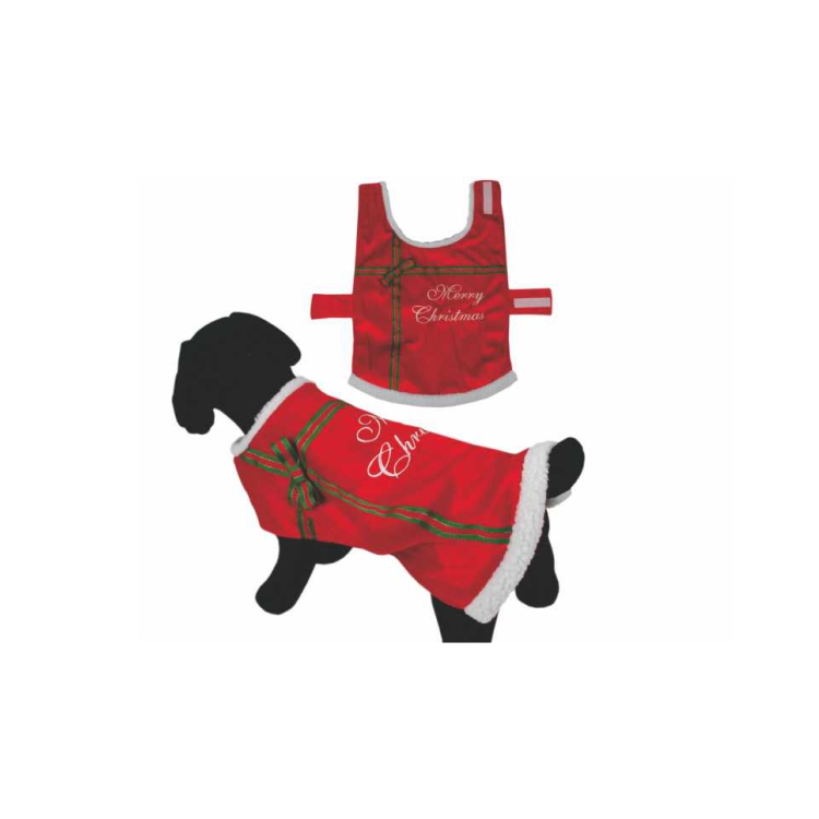 Holiday Party Fancy Red Dress Christmas Dog Clothes