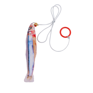 Petsar Funny Cat Stick Hand Finger Ring Long Fish Cat Interactive Toy