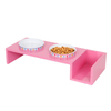 Wholesale Durable Cute Pink Plane Cats Pet Bowl with Grass