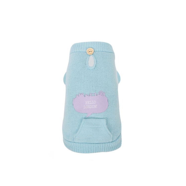 Promotional Blue Cute Polyester Luxury Dog Sweater