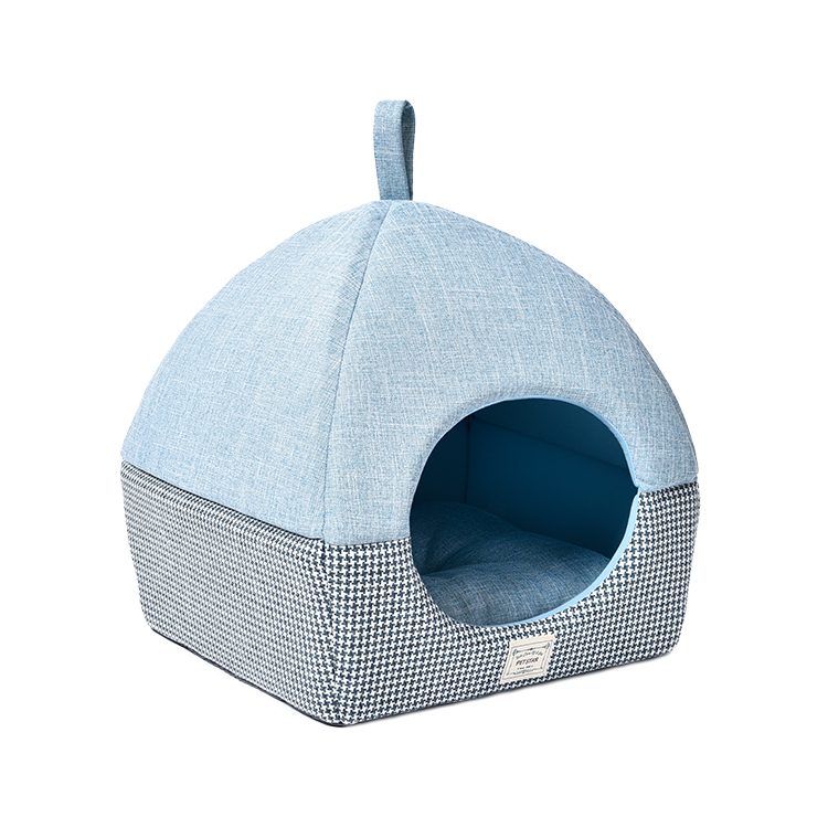 Latest Design Relax And Sleep Pet House, Soft Fabric Dog Bed With Roof, Suit For Cat And Small Dog Pet Bed