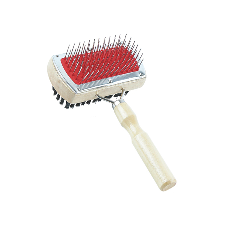 Hot Sale Nickel Steel Pet Supplies Cleaning Double Sided Dog Brush