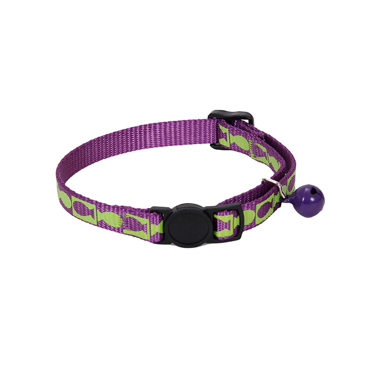 Free Sample Red Polyester Unique Breakaway Cat Collar