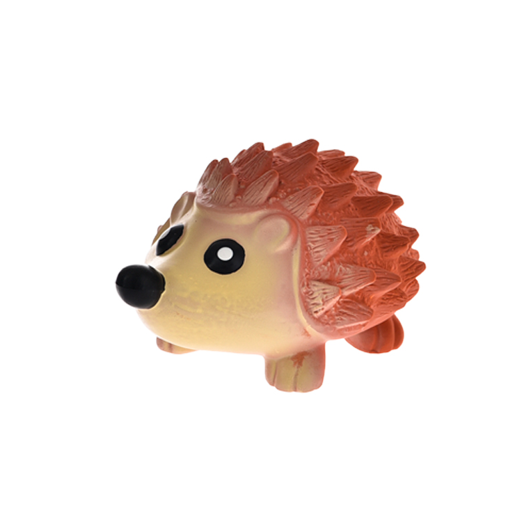 Hedgehog Shaped Non Toxic Safety Latex Squeak Pet Toys for Chewing