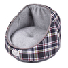 Customized Plaid Plush Orthopedic Pet Cat Bed