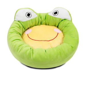 Factory Supply Frog Shape Plush Pet Dog Bed