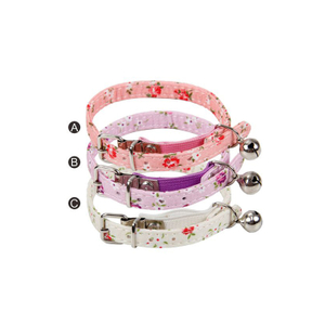 Print Nylon Pet Cute Small Cat Collar with Bell