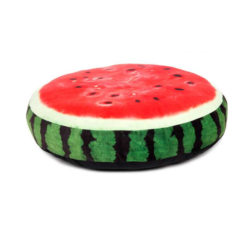 Fruit Design Plush Pet Cushion Watermelon Pet Bed For Dogs