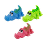 New Arrive Crocodile Shape Three Color Soft Pet Squeak Dog Play Vinyl Toy