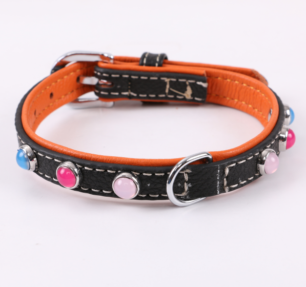 Cheap price Fashion luxury thick durable dog collar with charm decoration
