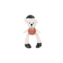 Custom Christmas Wholesale Polyester Fabric Bear Plush Dog Toy