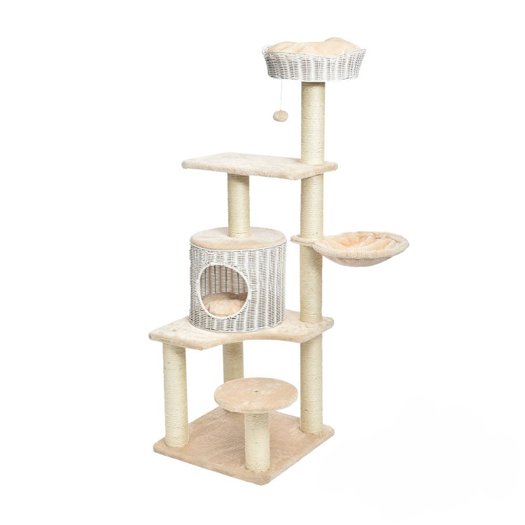 Customized Suitable Stability Cat Scratcher Tree, New Style Toy Entertainment Luxury Cat Tree House