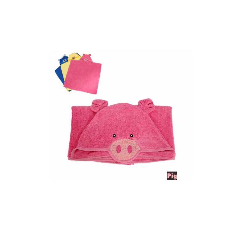 Super Comfortable Pink Pig Shape Favorite Dog Pet Shower Towel