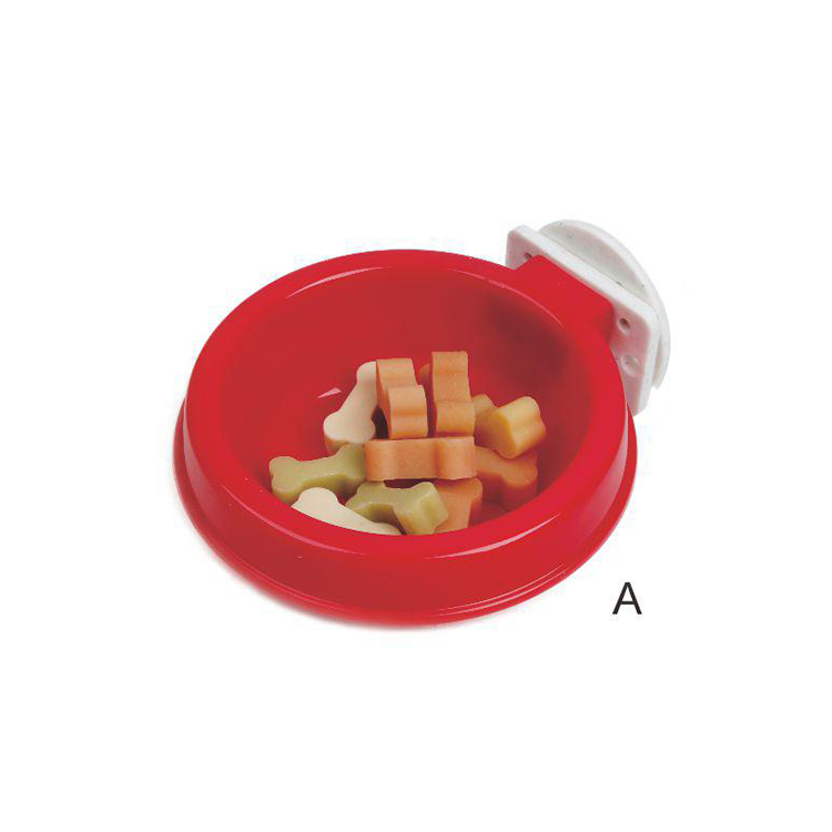 Portable Red Travel Food Water Dog Pet Feeding Bowl