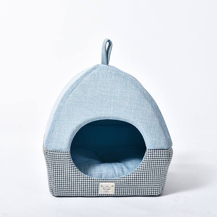 Latest Design Relax And Sleep Pet House, Soft Fabric Dog Bed With Roof, Suit For Cat And Small Dog Pet Bed
