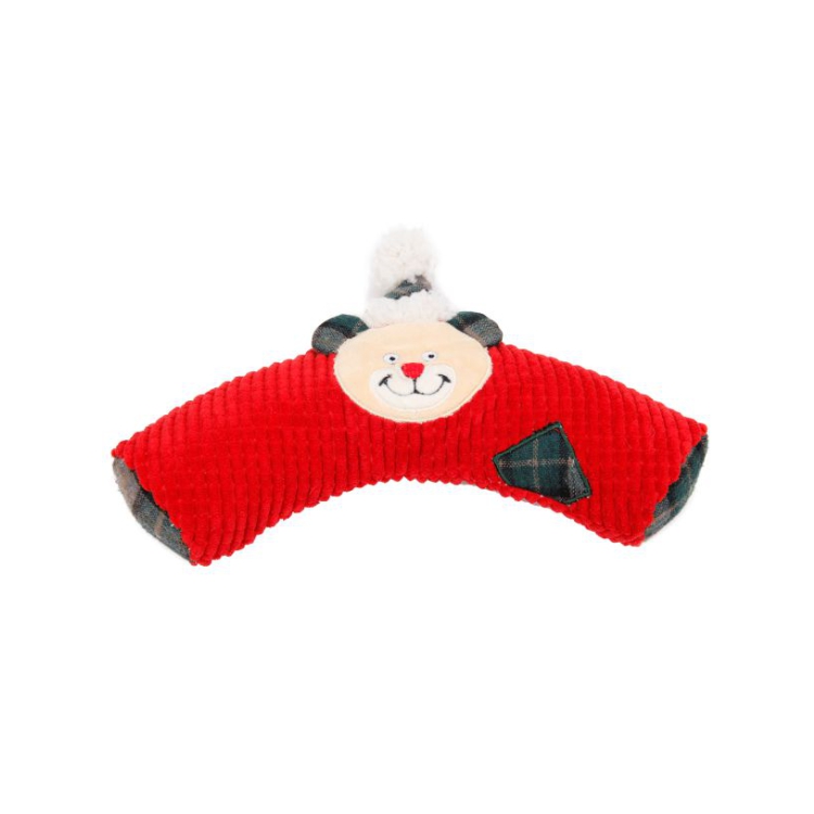 Durable 27x19cm Christmas PP Cotton Plush Pet Toy For Dog Cat