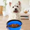 Convenient Portable Easy to Carry Dog Food Bowl, Leakproof Pet Travel Water and Food 2 in 1 Cups Collapsible Dog Bowl