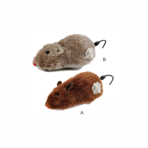 Professional Manufacture Novelty Plush Clockwork Mouse Cat Toy