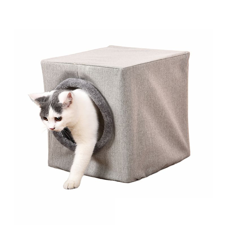 Petstar Factory Cozy Cat Hideaway Cube Condo House