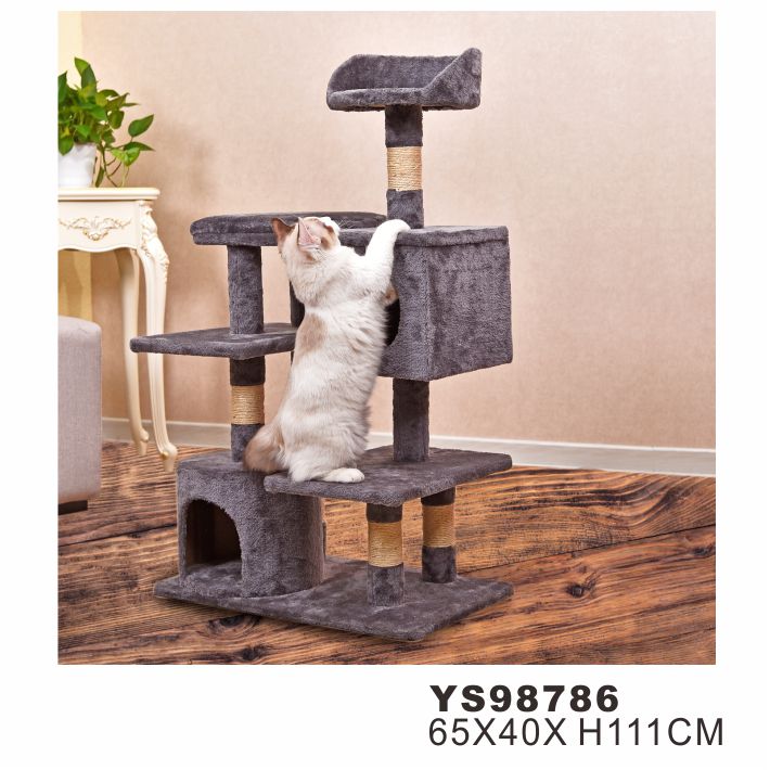 Factory Beautiful Furniture Cat Tower Wood Tree