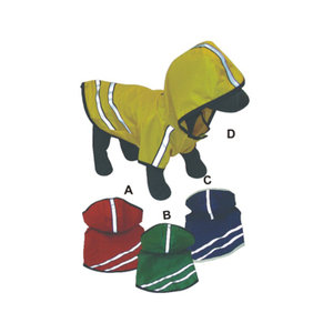 Wholesale polyester raincoat dog,overall size funny dog raincoat