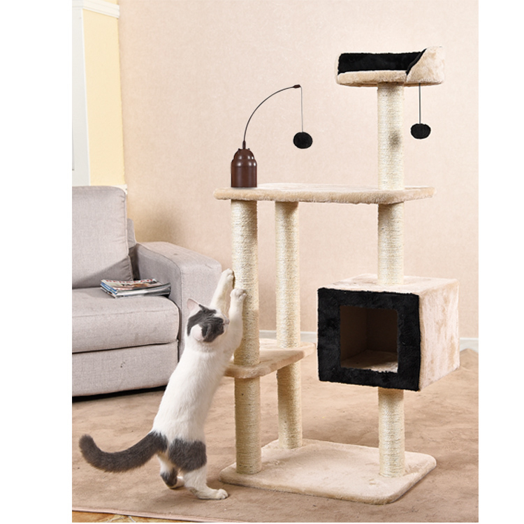 Big Classic Durable Fashion Home Style Cat Scratching Tree with Hammock