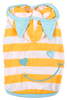 Spring Summer Apparel Cute Striped Hoodie Smile Face Puppy Clothes