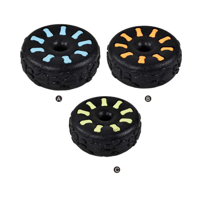 Durable Tyre Shaped TPR Foam Chew Dog Toys