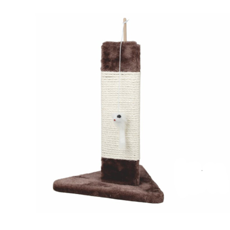 Factory Price Wholesale Pet Single Wood Cat Tree With Stick Toy