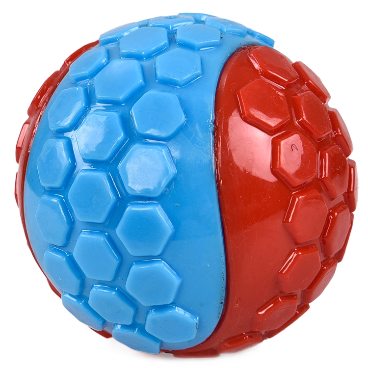 Assorted Color Ball Bell TPR Foam Chew Durable Pet Play Training Toys