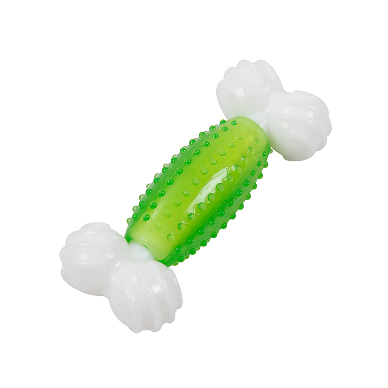 TPR Attractive Colorful Green Pink Cute Attractive Healthy Dog Toy 