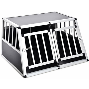 Pet Luxury Strong Silver Comfortable Easy To Transport Fit Aluminium MDF Dog Cage