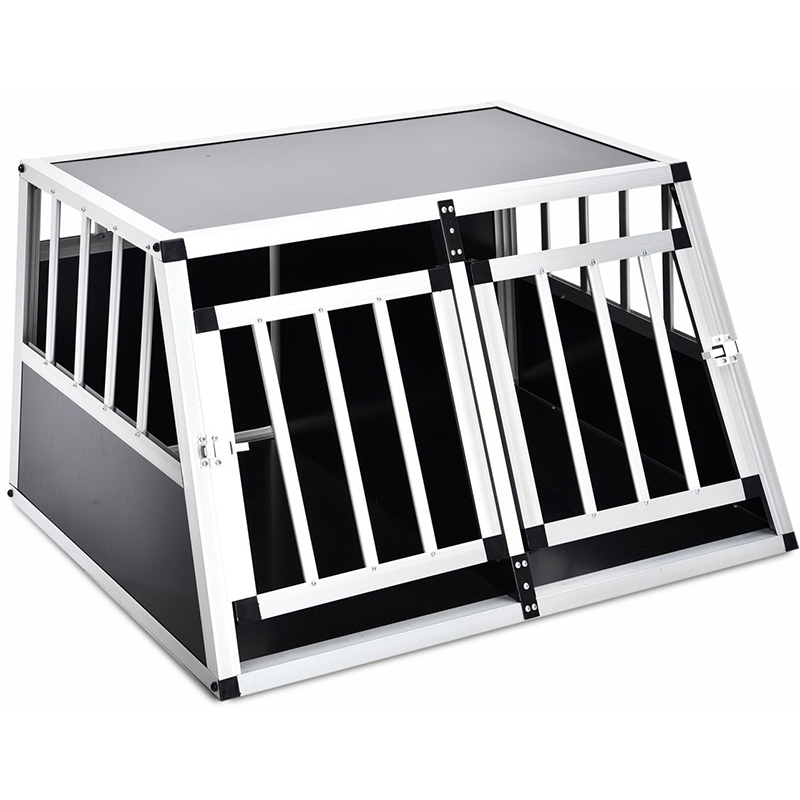 Pet Luxury Strong Silver Comfortable Easy To Transport Fit Aluminium MDF Dog Cage