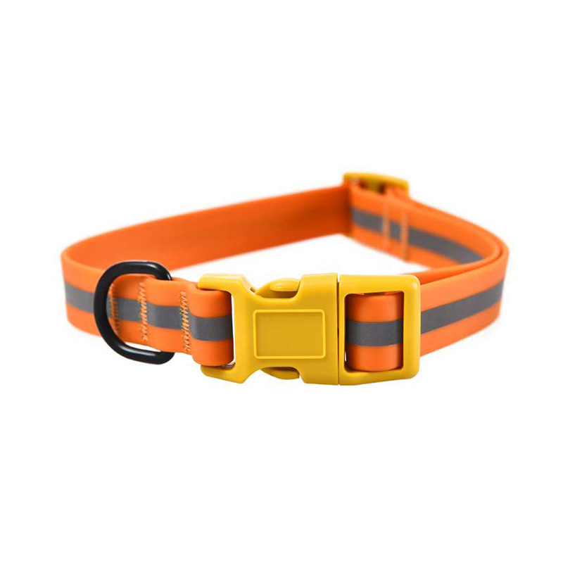 Pet PVC Soft Attractive Colourful Visible Waterproof Reflective Dog Collar