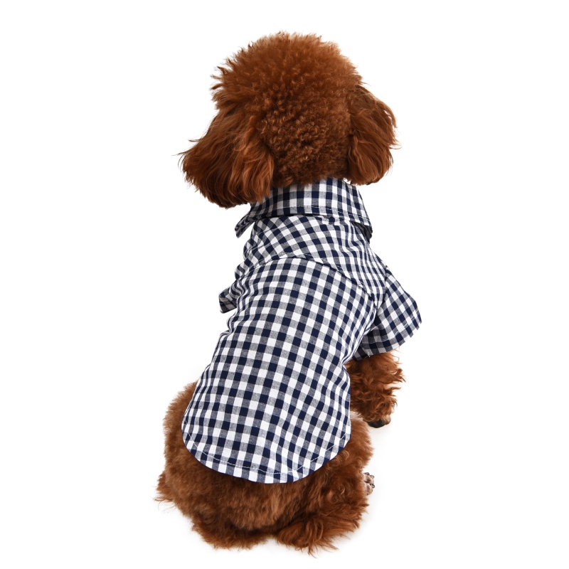 Cute And Stylish Gridding Summer Shirt for Small Dogs