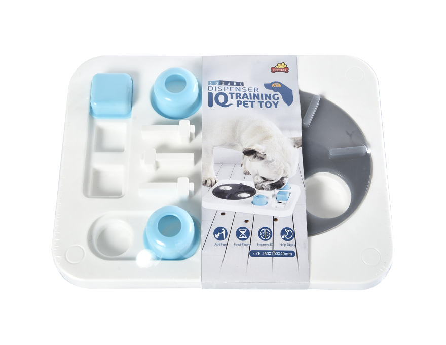 IQ Training Square Dispenser Pet Toy Suitable for Dogs