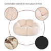 Non-slip Bottom Soft Flower Shape Orthopedic Round Plush Pet Dog Cushion