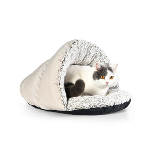 Wholesale Comfortable Warm Waterproof Pet Dog Bed Oxford Cat Slipper Cave Bed