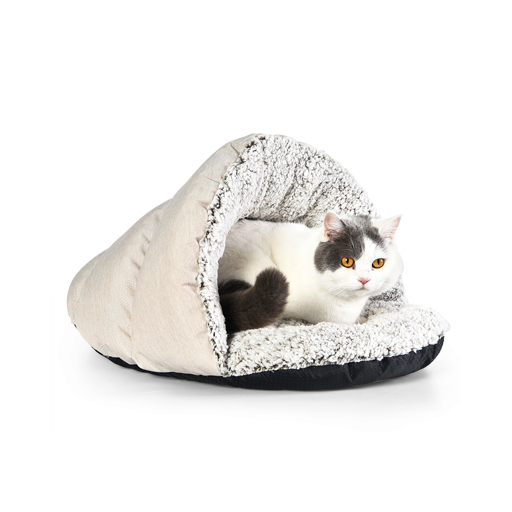 Wholesale Comfortable Warm Waterproof Pet Dog Bed Oxford Cat Slipper Cave Bed