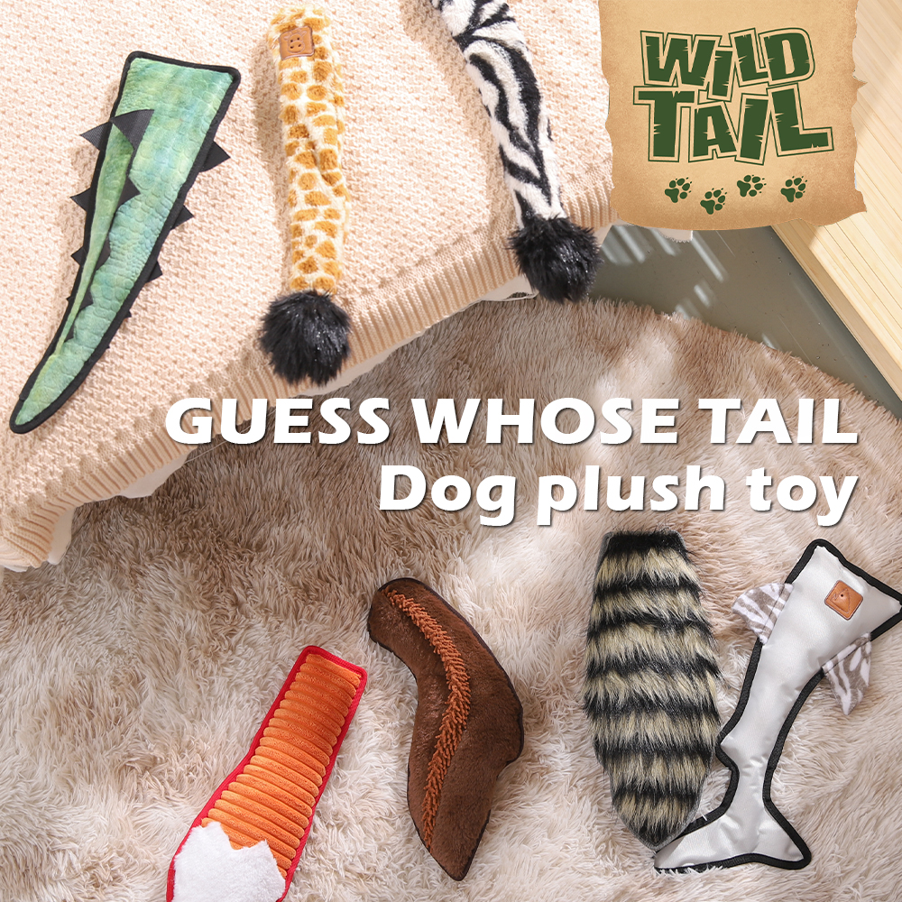 Guess Whose Tail Interactive Dog Lifelike Tail Toy