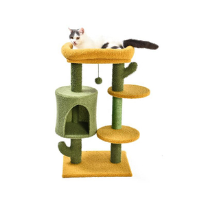 Petstar Cactus Scratching Post with Condo And Playball