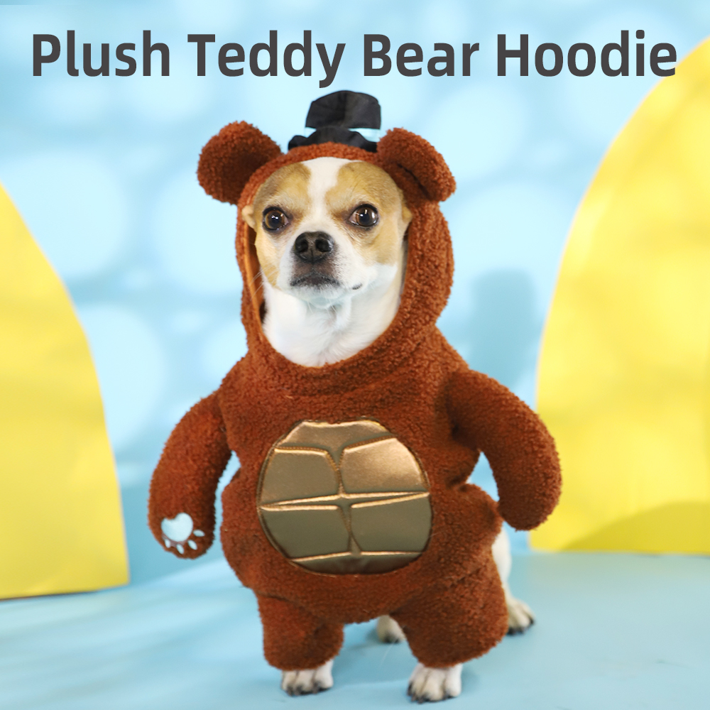Soft Warm Teddy Bear Dog Hoodie