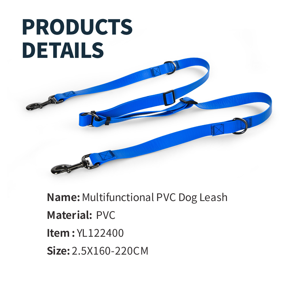 Multi-functional Long Pvc Dog Leash