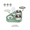Spill Proof Dog Water Bowl Stainless Stell Double Food Bowl Dog Feeder