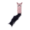 Little Fox Design with Bushy Tail Ultrasonic Embossing Cat Toy with Cat Nip