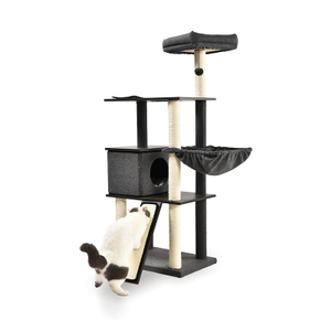 3 Layer Cat Tree Sisal Castle Large Climbing Scratch Pet Scratcher Wood Condo Furniture Tower Cat Tree